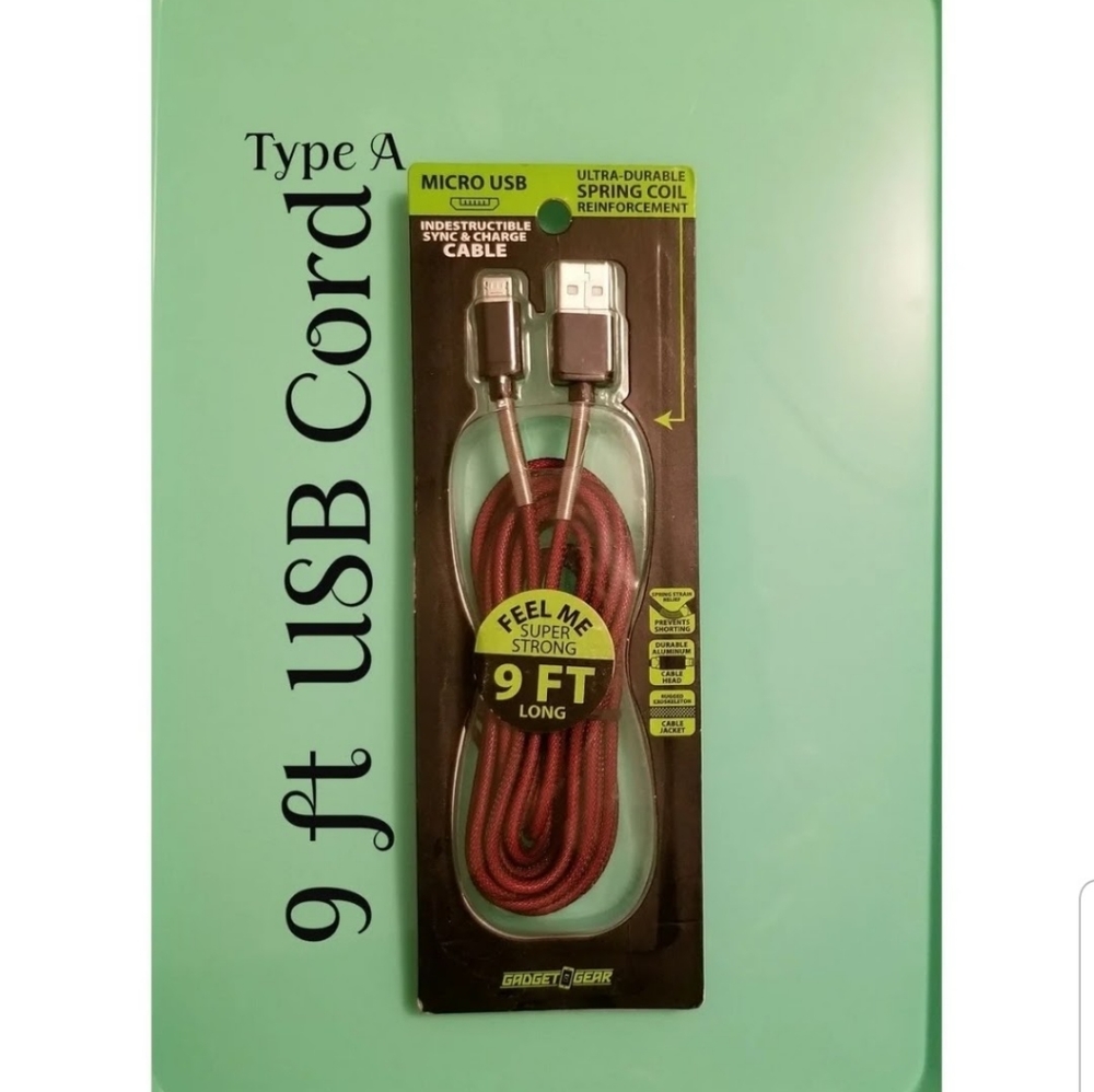 9ft Type A Android Cable